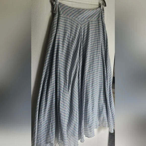 Odille Multicolor Striped A-Line Skirt - Picture 4 of 12